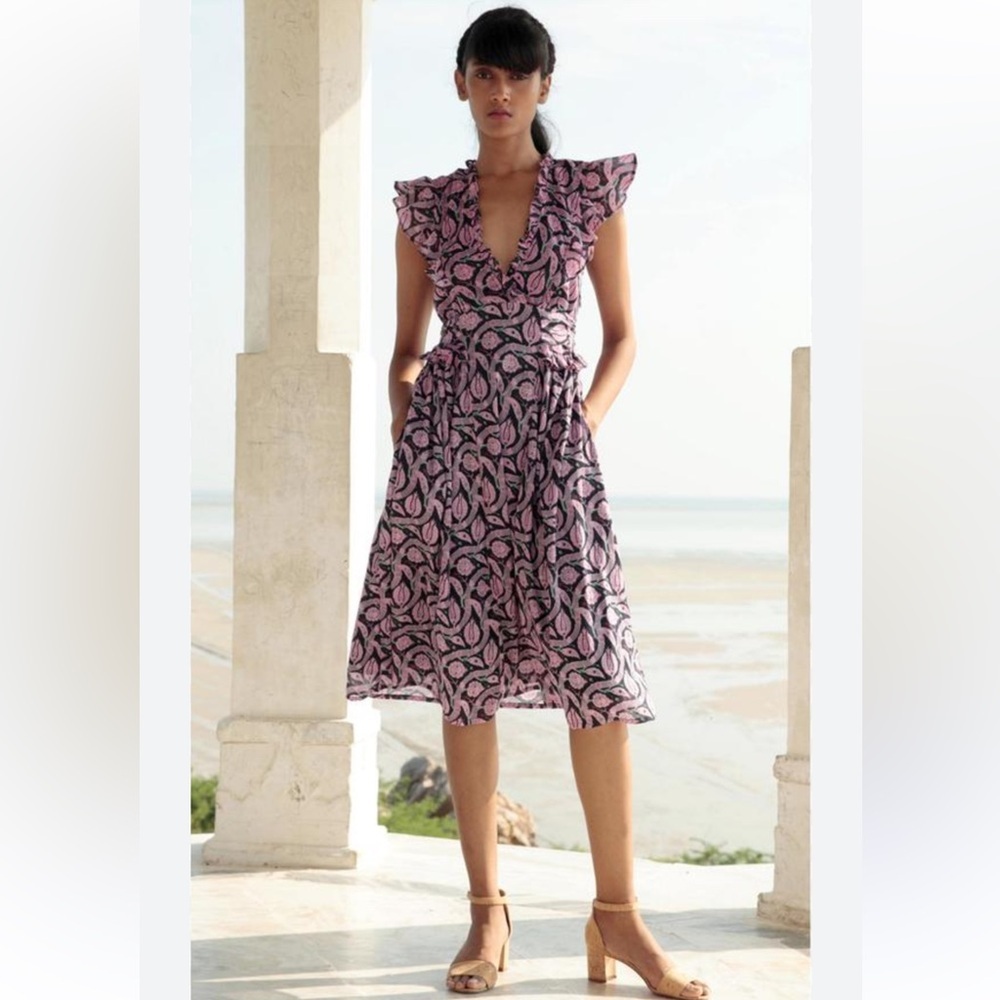 Banjanan Black Sultans Vine Bourbon Dress - Small